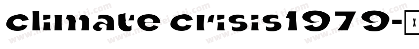 climate crisis1979字体转换